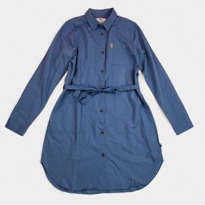 Fjallraven Button-Down Blue Tunic Shirt Dress